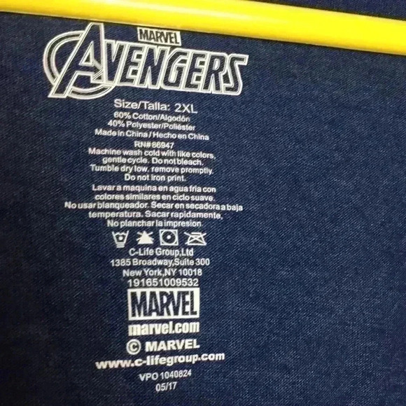 Avengers Size 2XL Zip Up Hoodie - Picture 7 of 7